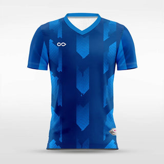 custom blue soccer jerseys